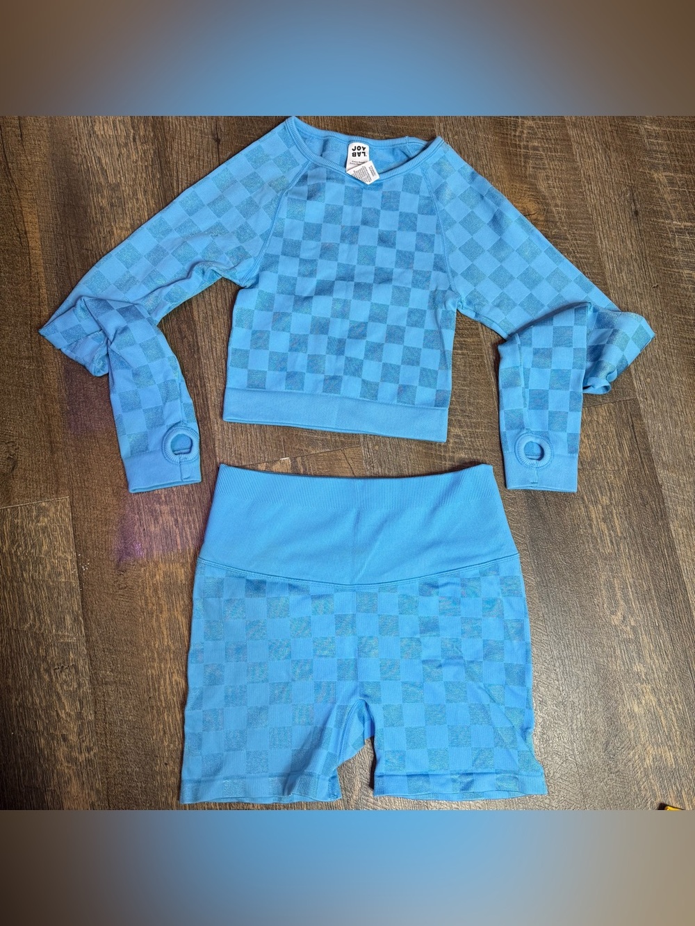 JoyLab Women’s Set Bundle Lot (pink bodysuit, blue and yellow sets) - Picture 5 of 8